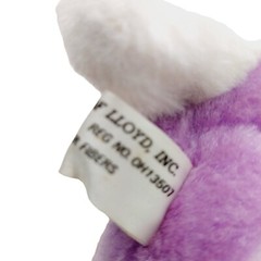 1985 House Of Lloyd Plush mouse bear white purple outfit 6 inch 6″