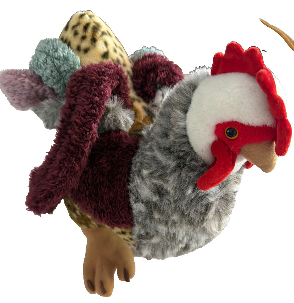 Douglas Cuddle Toy Randy Rooster Plush Stuffed Animal Farm Hen Chicken Retired