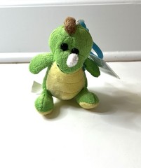 Ganz Kinz Klip Key Lime Dino Green Dinosaur Webkinz Plush Key Chain Sealed Code