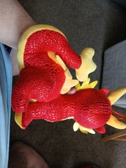 Chinese Dragon Plush – Year of the Dragon – Red – Approx 10″ Tall x 9″ Long
