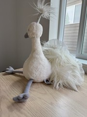 Jellycat Lola Wingaling White Peacock Plush Stuffed Animal
