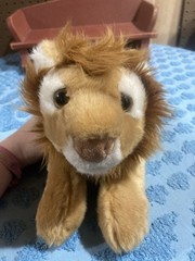 Gund Mini Jungle Wonders Lion 31079 Plush Stuffed Animal 8″ Brown Tan Lying Toy