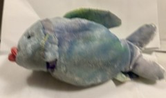 Rare Vintage Russ Berrie PUCKERS #6852 Bean Bag Plush Pucker Fish New With Tag