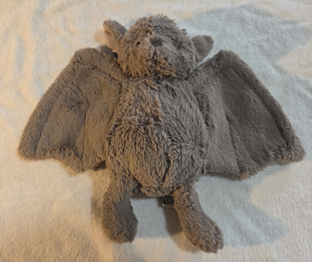 Jellycat Bashful Bat Plush Plushie Used Stuffie Stuffed Animal
