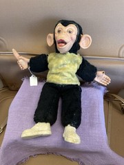 VTG Mr Bim Zip Zippy Rubber Face Monkey Plush Stuffed Animal Safe Toys Brand