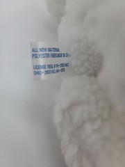 Vtg Toy Network Plush Sleepy Lamb Sheep White Pink Sherpa Stuffed Plush Animal