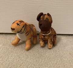 Burger King 2003 African Wild Dog Tiger Endangered Species Plush Stuffed Animal