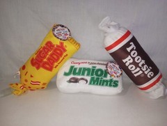 Lot Of 3 NEW WITH TAGS 11″ To 16″ Tootsie Roll, Junior Mints, Sugar Daddy Plush
