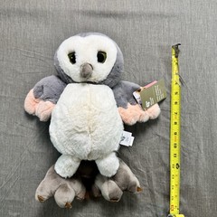 NWT Piccoli Horses Barn Collection Owl Plush Toy Pink Gray White Luna NEW