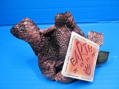 Vintage RUSS Zonies Stego THE STEGOSAURUS DINOSAUR 7″ Stuffed Bean Bag w/Tag