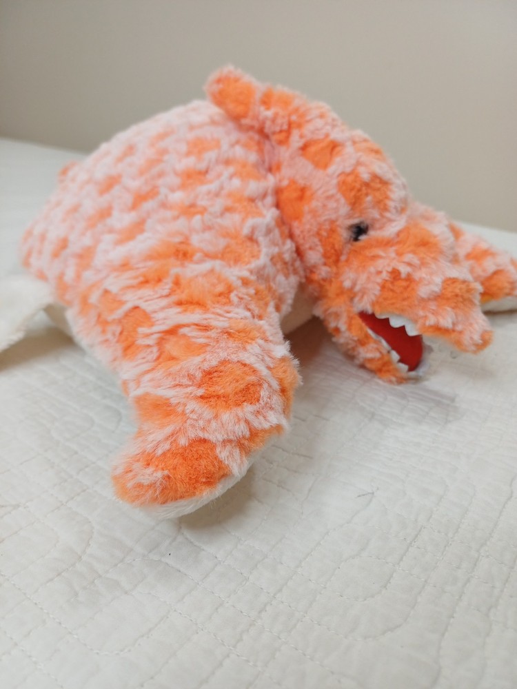 Pillow Pets Pterodactyl Dinosaur Plush 14” Stuffed Animal Orange Dino Y2K 2009s