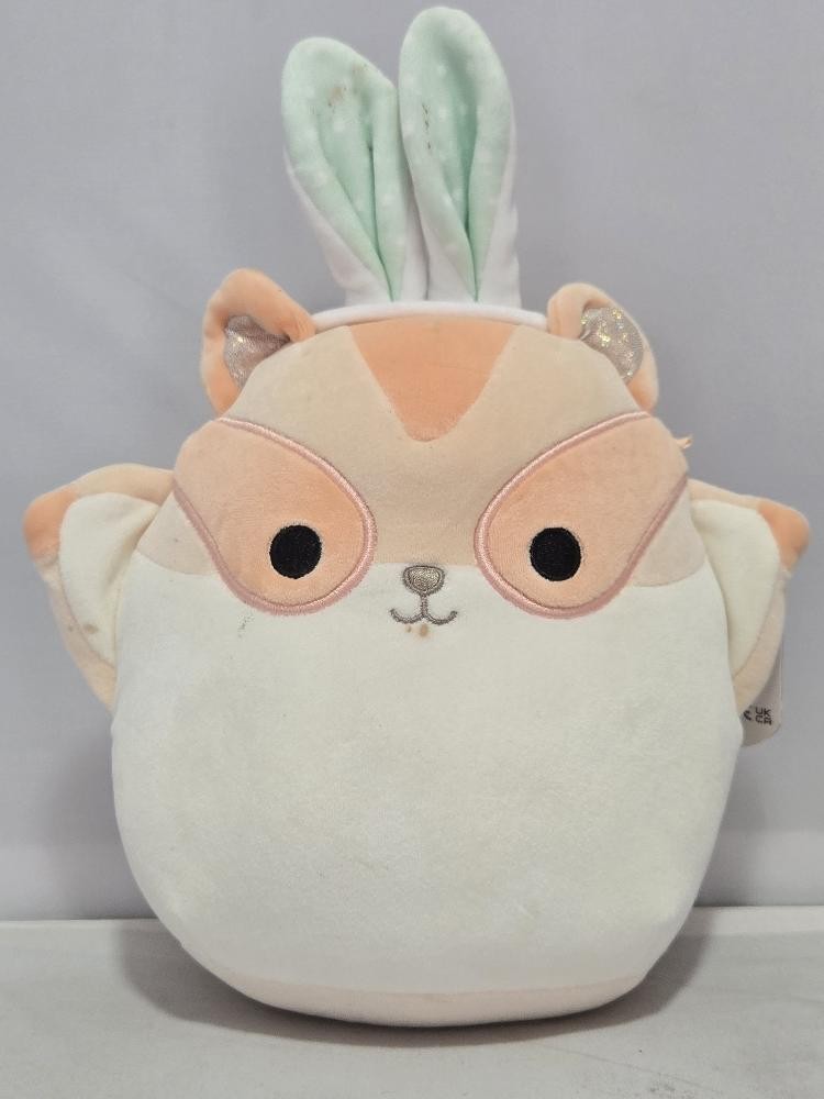 Squishmallows 8″ Tai the Sugar Glider Easter Squad Peach Plush Bunny Ears #S83s
