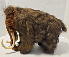 Beautiful HANSA Creation Tan Brown Mammoth Plush Animal Figure 13 Tall 17 Long