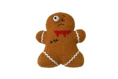 Way To Celebrate! Gingerbread Plush Small Brown Halloween Decoration 10 In