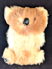Vintage Real Fur Plush Koala Bear with Plastic Hands