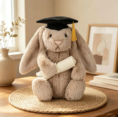 Jellycat Bashful Bunny Graduation Outfit Brand New With Tags & Dust Bag NEW
