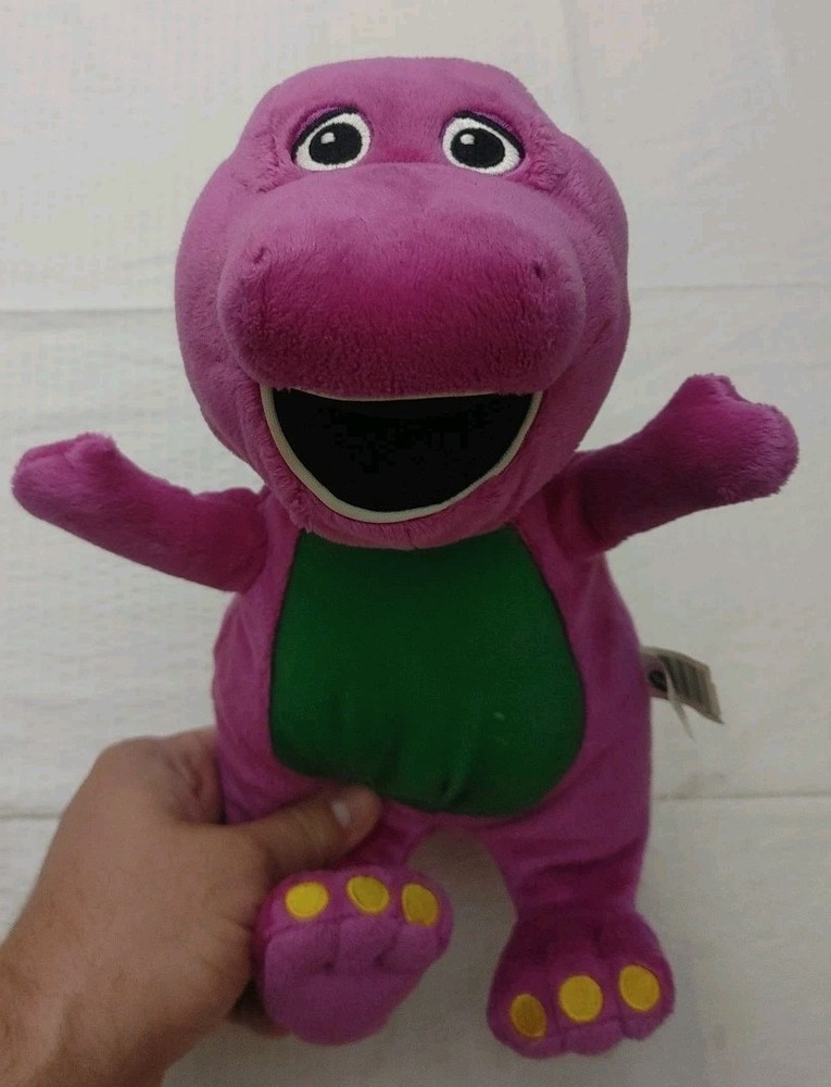 Barney Purple Dinosaur 12″ Plush Stuffed Toy 2008 Lyons Jakks Pacific