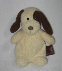 Russ Berrie for Target Puppy Dog Plush Brown Cream Beanie Stuffed Toy 6″ Small