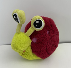 Snail Plush 8″ Walmart Stuffed Animal Green Red Pink Polka Dot Kid Toy 307199
