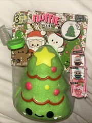 Fluffie Stuffiez Holiday Frost Christmas Tree Collectible Plush 3 Ways To Play