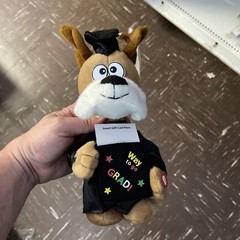 New NOS Graduation Animated Plush DOG Sings and Dances “Celebration”