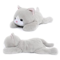 WEIGEDU Weighted Cat Stuffed Animal Plush Toy, 20 Inches, 2.3 lbs 2.3lb,