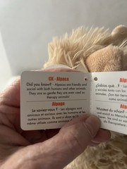 Wild Republic CK Alpaca Plush Soft Toy Small 6-14 in Washable Beige 19821