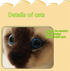 Siamese Cat 10 Inch Stuffed Animal Plush Toys Toddler Doll Kids Gifts