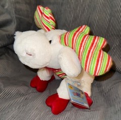 Ganz Webkinz Holiday Christmas “Minty Moose” Rare Stuffed Plush NO CODE