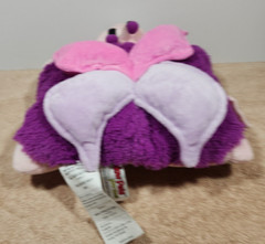 2010 Pillow Pets PeeWees Fluttery Butterfly 12.5″ x 11″ Pillow purple/pink