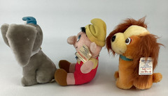 Disney Film Classics Dumbo Lady Pinocchio Vintage 7″ Plush Stuffed Bundle w TAGS