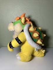 Rare Vintage Sanei Super Mario Bowser Plush 10” SE601-168 Japan Tag Nintendo