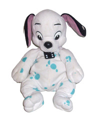 FLAW Disney 101 102 Dalmatians Blue Domino Spots Puppy Dog Mattel Plush Stuffed