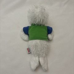 Webkinz White Seal Fuzzy Green T Shirt HM023 Ganz Plush 10″ Lovey Toy No Code