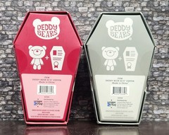 (2) Deddy Bears Plush Toys Horror Coffin Series • 5” Gusty Bear & Skidmark Lot