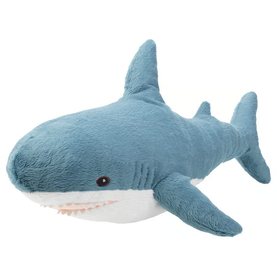 IKEA BLÅHAJ Baby Shark Soft Toy Plush Stuffed Animal Blue Birthday Gift 21 ¾