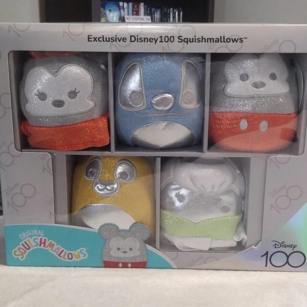 Squishmallows 5″ Disney 100th Anniversary Limited Edition 5-Pack