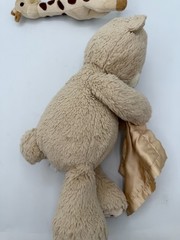 Lot Little Me Tan Plush Teddy Bear Blanket & Sophie Giraffe Rattle