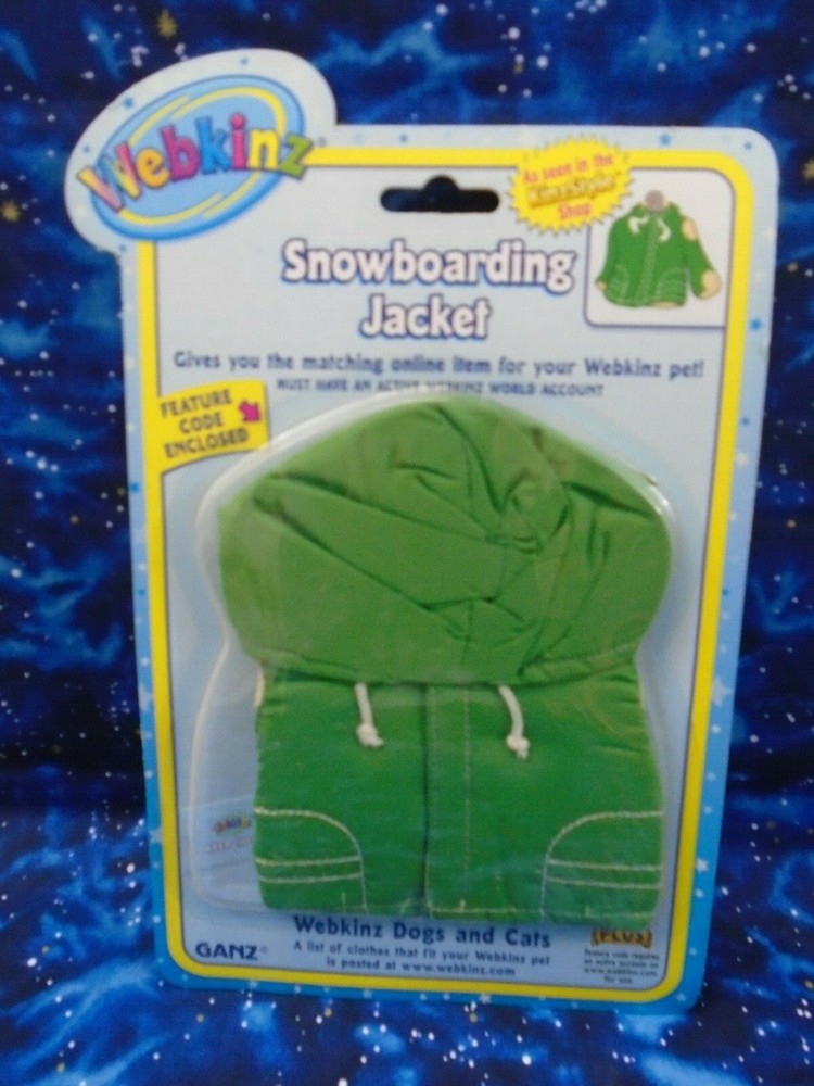 Webkinz Plush Clothes SNOWBOARD JACKET with Code