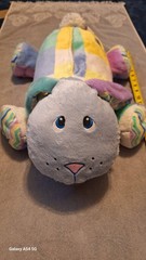 STUFFIES Rabbit Large Secret Pockets Toy Pre-Owned Lightly Used, Easter Colored