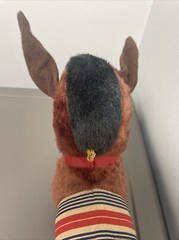 Vintage 1960s Carnival Prize DONKEY Plush Toy Stuffed Antique VGC
