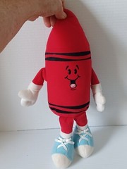 1990’s Binney And Smith Crayola Crayon Red 14” Plush