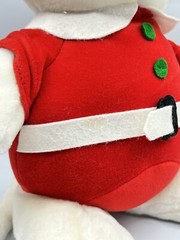 Vintage 1987 Dakin Fun Farm Christmas Mouse Plush Glasses Santa Hat 15 Inches