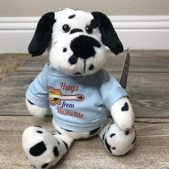 Pennington Bear Company Dalmatian puppy dog plush Lovey Hugs Nashville Shirt 11”