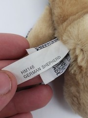 Ganz Webkinz German Shepherd Plush HM146 Stuffed Animal 8” No Code