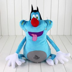 40cm funny design France Cute Cartoon Oggy Cockroaches Toy Fat Cat Oggy.