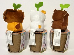 Sakuties Colby Lion, Oscar Hamster & Charlie Squirrel 4″ Mini Plush Toy Lot