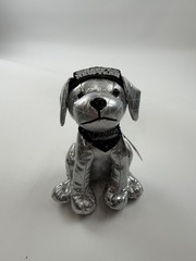 Raising Cane’s Countdown Cane Plush Puppy Stuffed Toy Small Silver New Year
