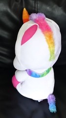 Classic toy co Upton the Unicorn Plush Collectible white/rainbow Toy, 14″