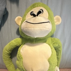 Green & Beige Monkey Plush Stuffed Animal, Small 6-14 in, Washable, Ages 3+